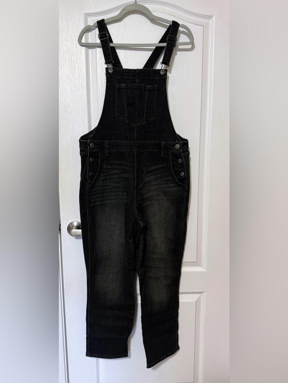 Old Navy Black Denim Overalls -16P
